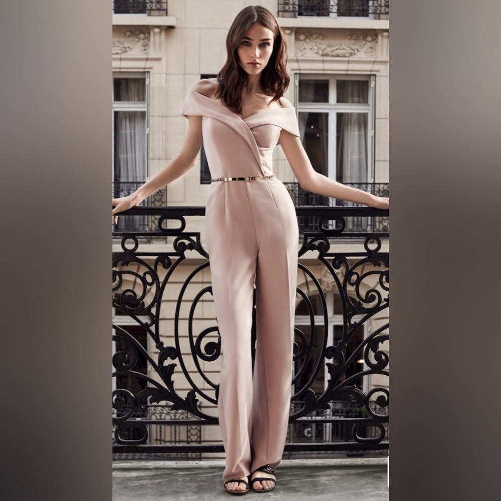 ADINA OFF-THE-SHOULDER JUMPSUIT BLACK S